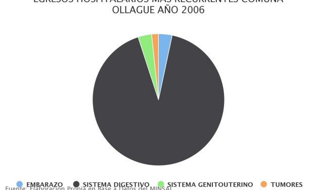 Egresos hospitalarios más recurrentes comuna Ollague 2006