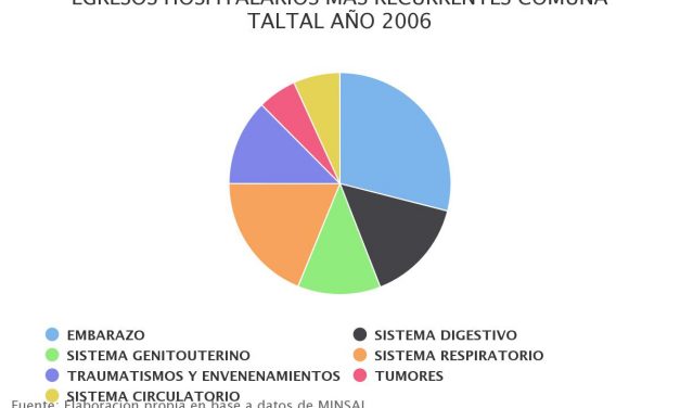 Egresos hospitalarios más recurrentes comuna TalTal 2006